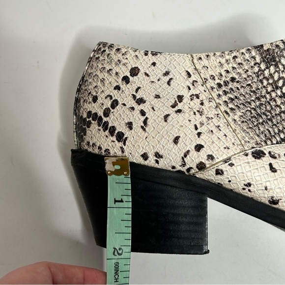 Steve Madden Lottie Snake Print Ankle Booties - Picture 15 of 15